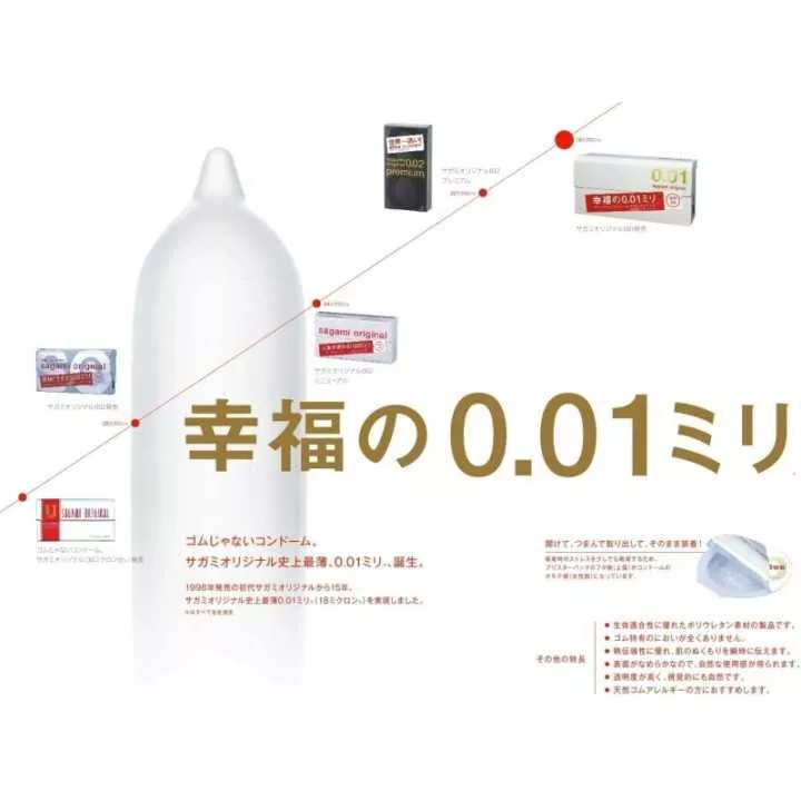 SAGAMI - Sagami Original 0.01 (Caja de 5 unidades)