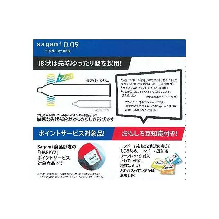 SAGAMI - Sagami Natural 0.09 (10er Box) | Hitomi Goods