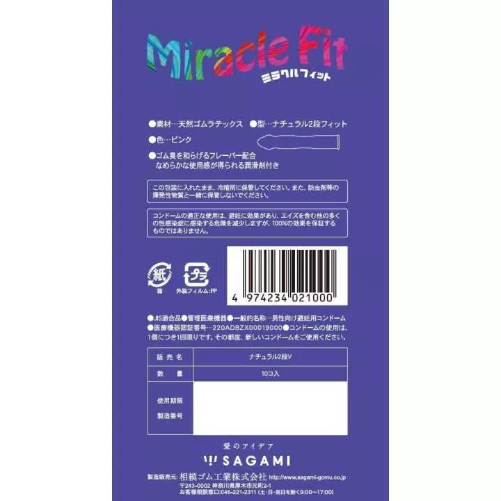 SAGAMI - Sagami Miracle Fit (caja de 10 unidades)